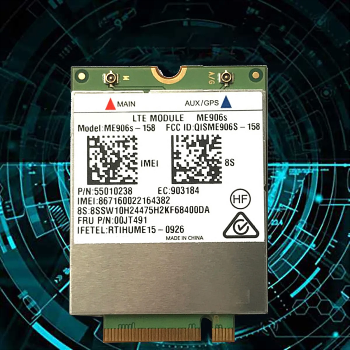 بطاقة WiFi فعالة ME906S + هوائي ME906S-158 00JT491 بطاقة 4G لـ Thinkpad L460