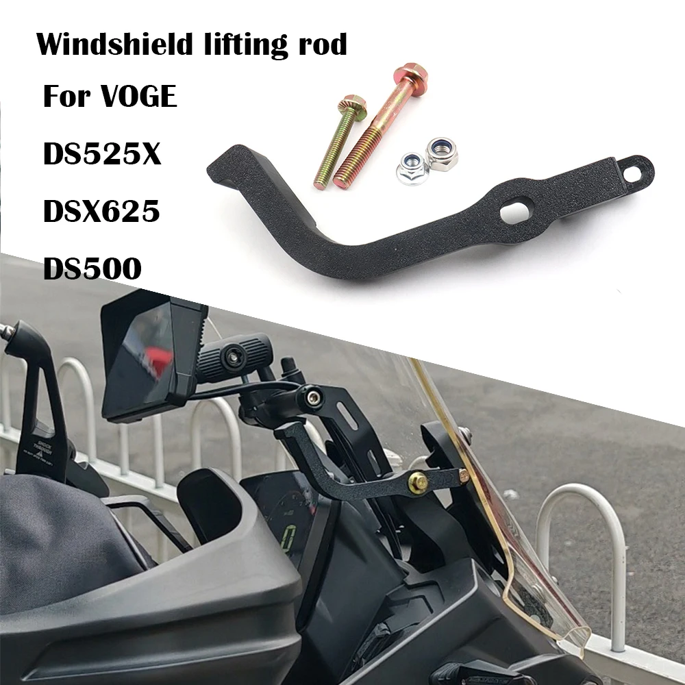 Para-brisas de corrida para motocicletas DSX525 e alavancas de elevação com dispositivo de elevação de um botão para VOGE DS525X DS625X DS500