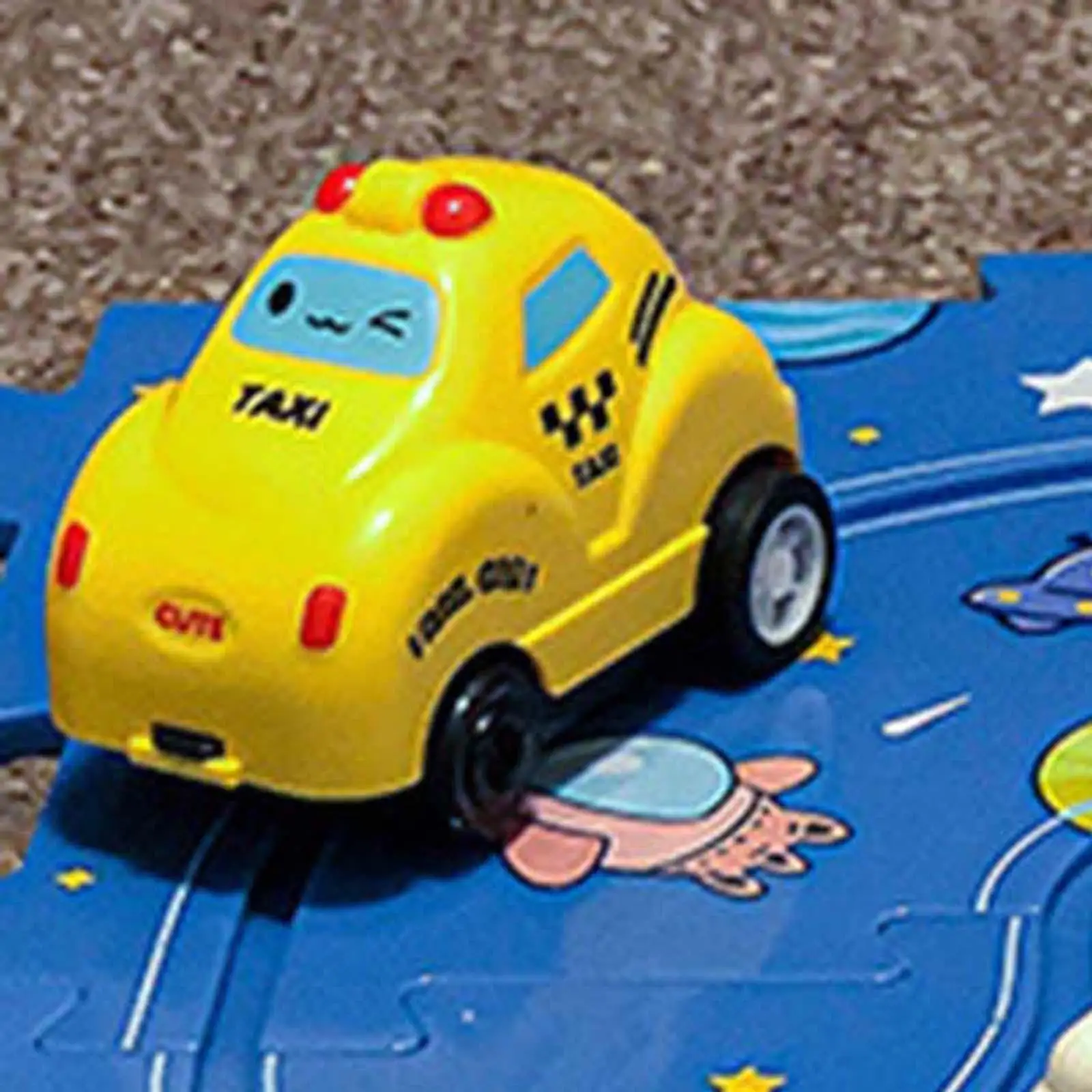 Montessori Jigsaw Car Toy Set with Electric Trolley Track for Children Learning Hand Eye Coordination Preschool Activity