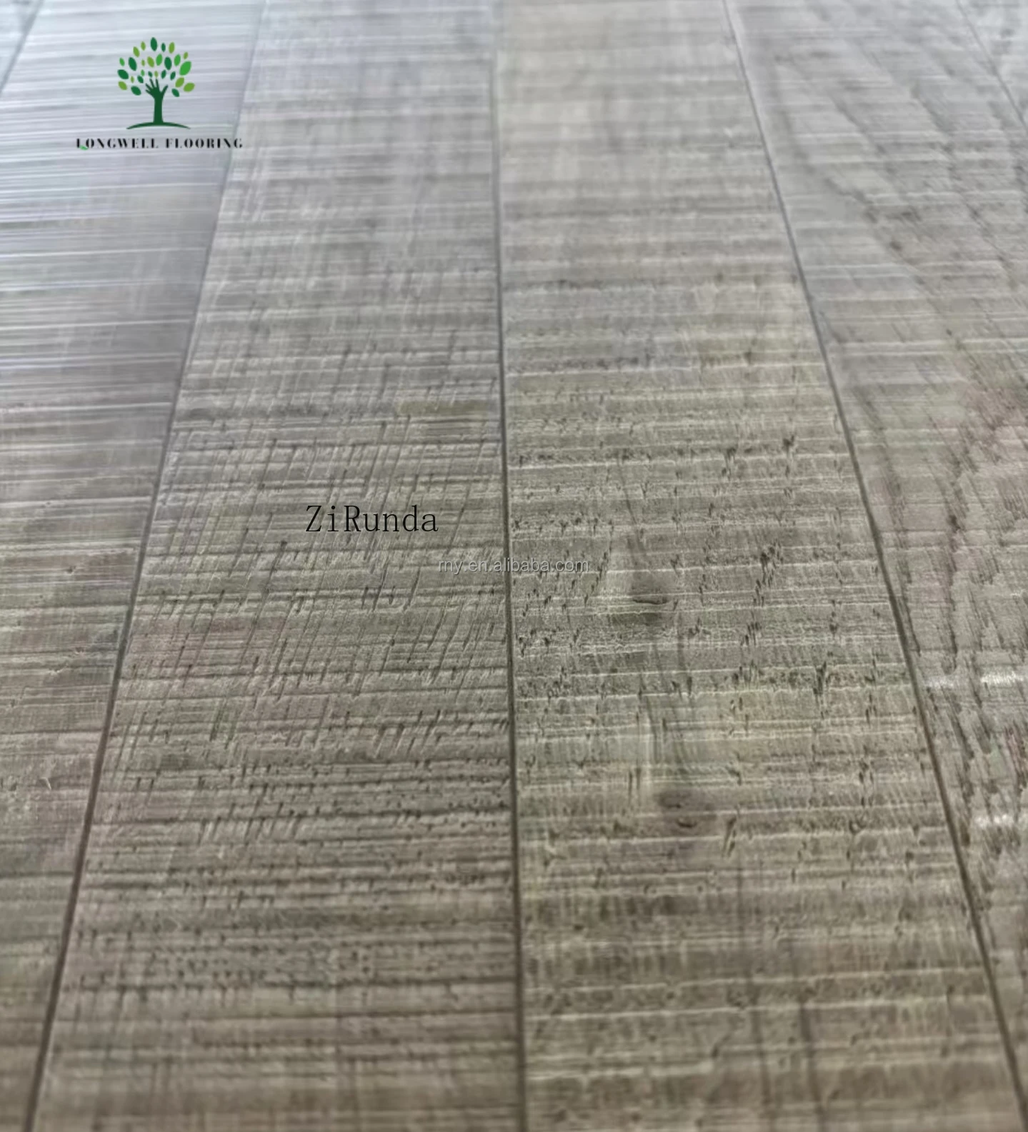 Versi khusus dari parket kayu ek berbentuk khusus yang dibuat tangan, lantai kayu yang dipotong sempurna untuk kehidupan kontemporer.