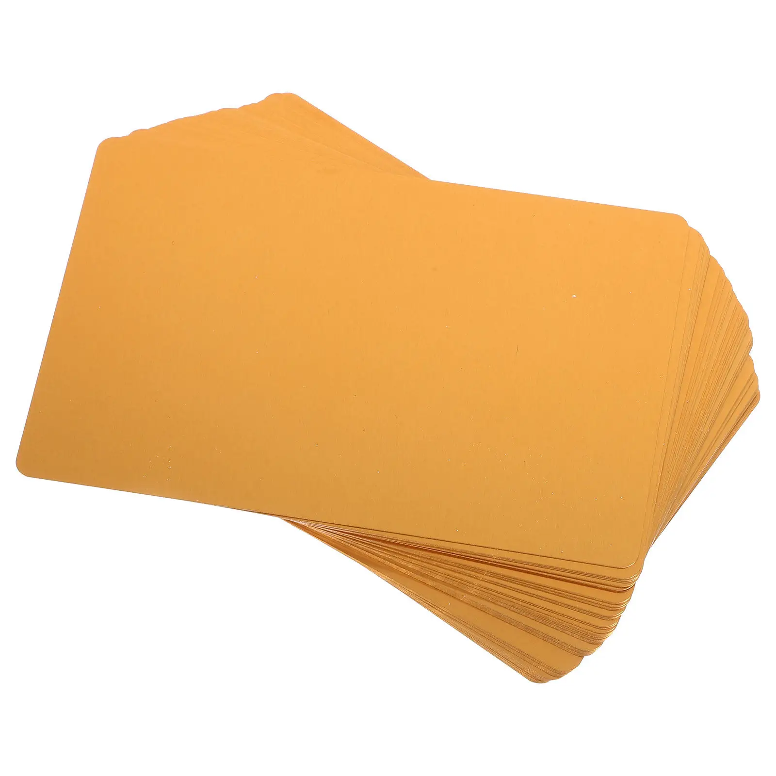 

50Pcs Blank Metal Business Cards Custom Engraving Ready Premium Stainless Steel Name Cards for Professionals Networking