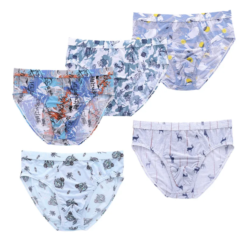 

Plus Size Ice Silk Men Undies Briefs Shorts Underwear Homme Big Underpants Sexy Lingerie Knickers Panties L XL 2XL 3XL 4XL 5XL