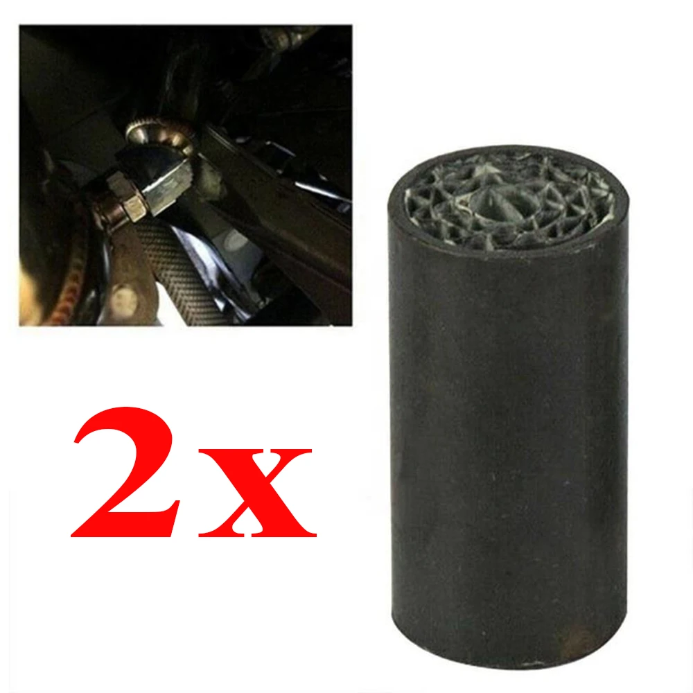 2Pcs M18X1.5 E3 Catalytic Converter Exhaust Adapter High Temp Resistant Ceramic Core Oxygen Sensor Fitting for Car Motorcycle
