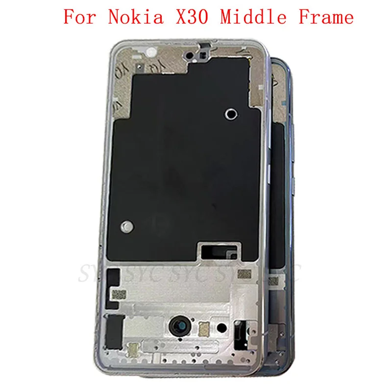 

Middle Frame Housing LCD Bezel Plate Panel For Nokia X30 Phone Metal LCD Frame Repair Parts