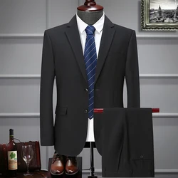 （XL-7XL）Plus Size Men's Suit (suit + Trousers) Fashion Formal Dress Wedding Dress Coat Fat Suit Pants Professional Wear Two Sets