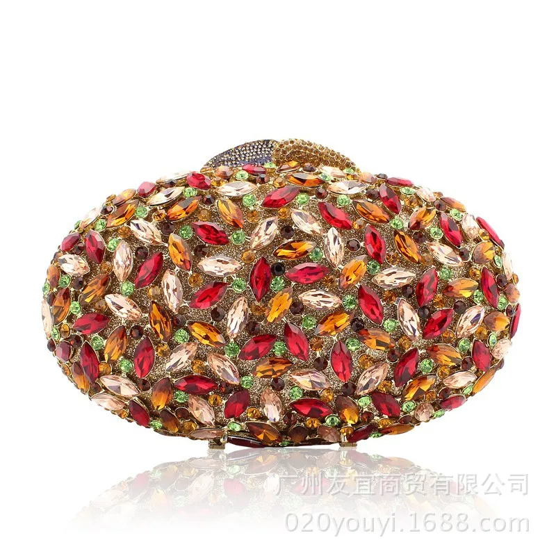 

Роскошный минерально-серый импортный клатч с кристаллами, внутренняя женская сумка из искусственной кожи из сплава, сумка для ужина ручной работы с бриллиантами Bolso Diseñador De Lujo