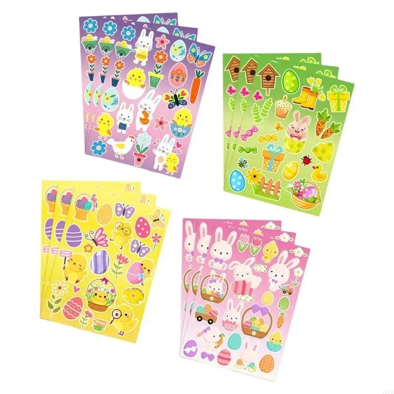 96/144PCS Cartoon Sticker Decorative Trappling Label для упаковки конверта Seal