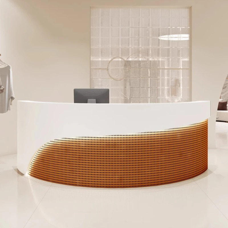 

modern Reception Desks Customer center storage design economic Reception Desks elegant executive theke rezeption salon furniture