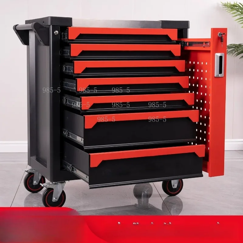 Auto Repair Heavy Duty Mobile Tool Cabinet Parts Organizer Mechanic Tool Cart with Drawers