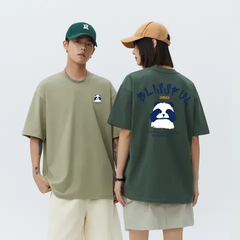 2025 여름 남성 T 셔츠 여성 캐주얼 루즈 코튼 반팔 100% 퓨어 코튼 T 셔츠 커플 탑 티 셔츠 하프 슬리브 탑