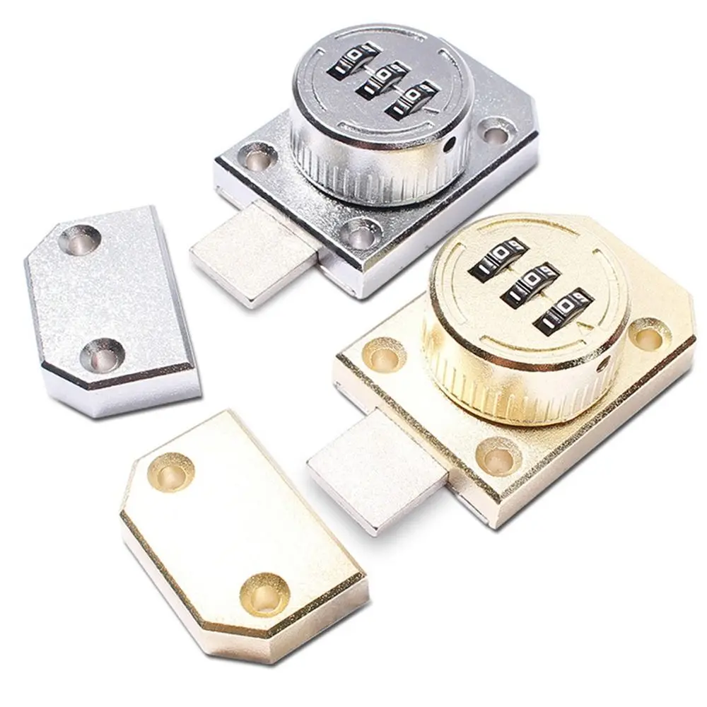 

New Zinc Alloy Cabinet Password Locks Home Security Luminous Combination Coded Lock Anti-Theft 3 Digit Coded Coded Lock Drawer