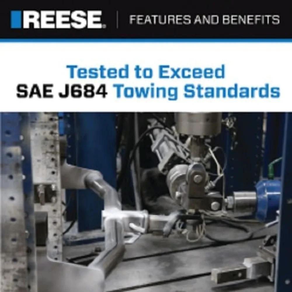 حامل كروي عالي التحمل، سعة 13000 رطل، يناسب جهاز استقبال 2-1/2 بوصة، قطرة 5 بوصة، لمسة نهائية سوداء