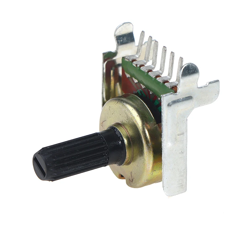 161 Type Rotary Potentiometer Double B50K Power Amplifier Audio Volume Potentiometer 6 Feet Shaft Length 15mm