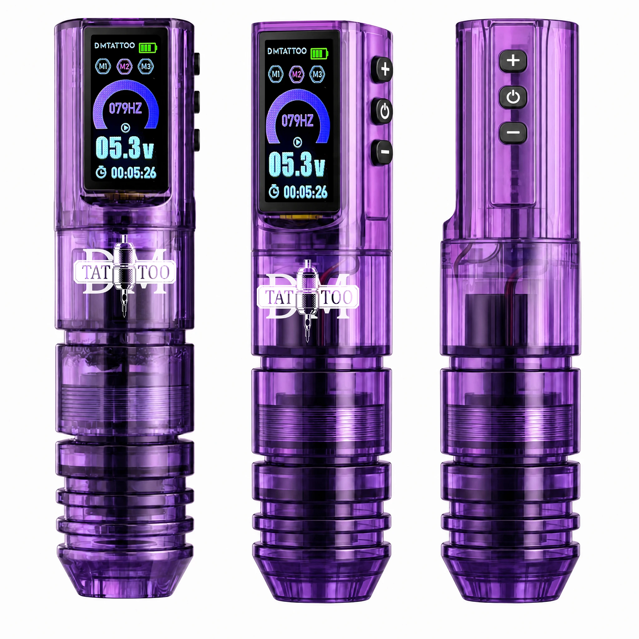 DM 3Styles Wireless Tattoo Machine TYPE-C  Portable Professional Artists Supplies Pen Supplies Designs Beginner