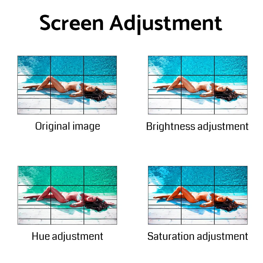 Bitvisus HDMI 3x3 3x4 3x5 3x6 Input and Output Rotation 4k LCD LED Video Wall Controller