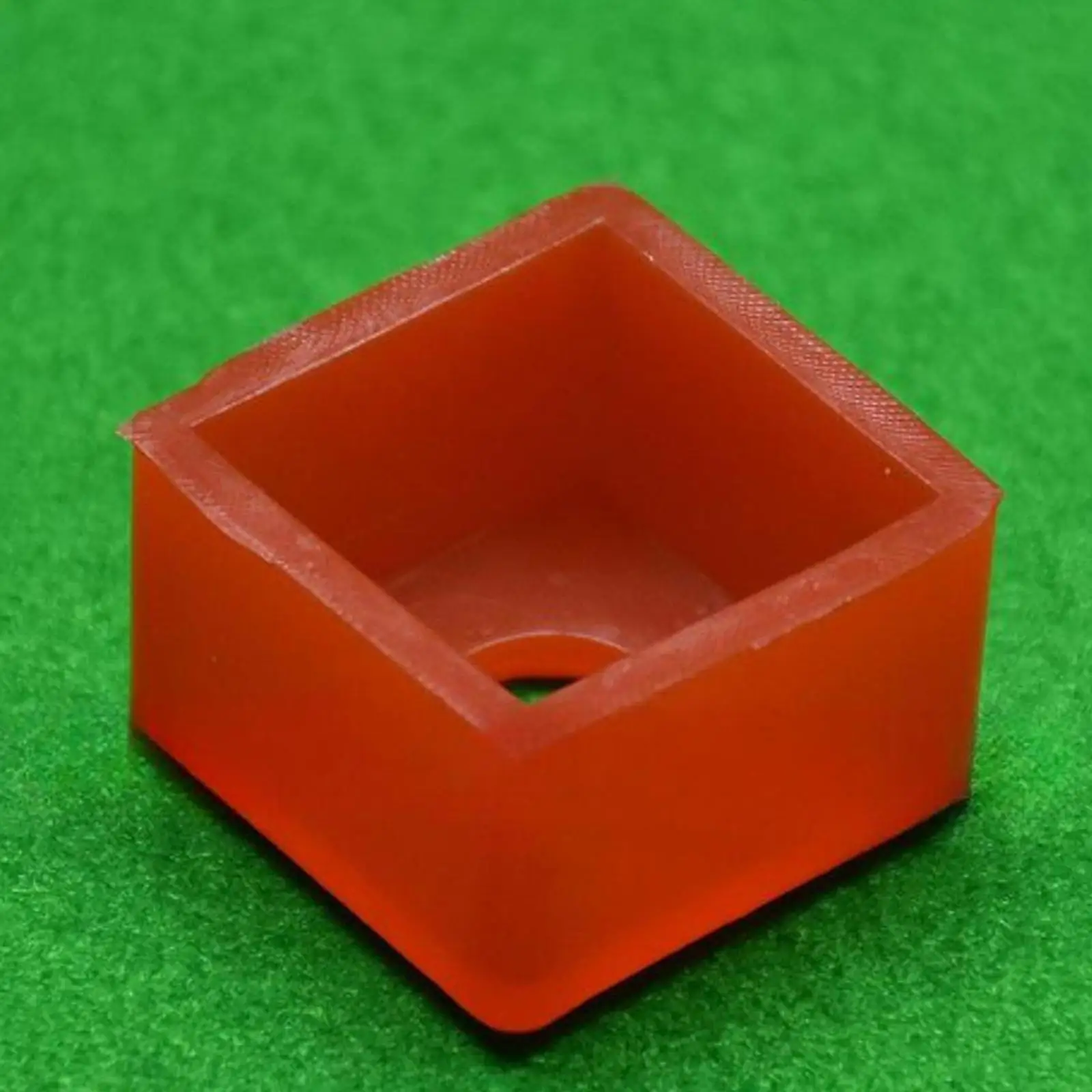 Red TPU Pool Cue Chalk Holder Shape Retention Storage Case for Professional Billiards Chalks