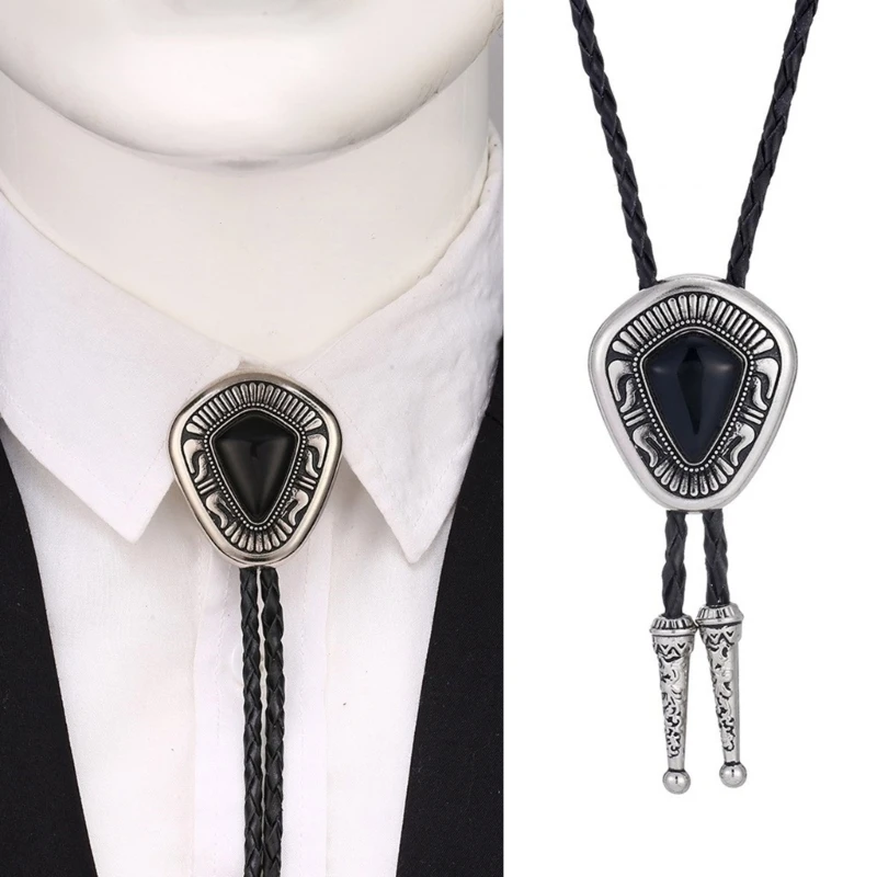 Western Cowboy Bolo Tie Totems Necktie Necklace Costume for Sweater American Bolo Tie Western Jewelry