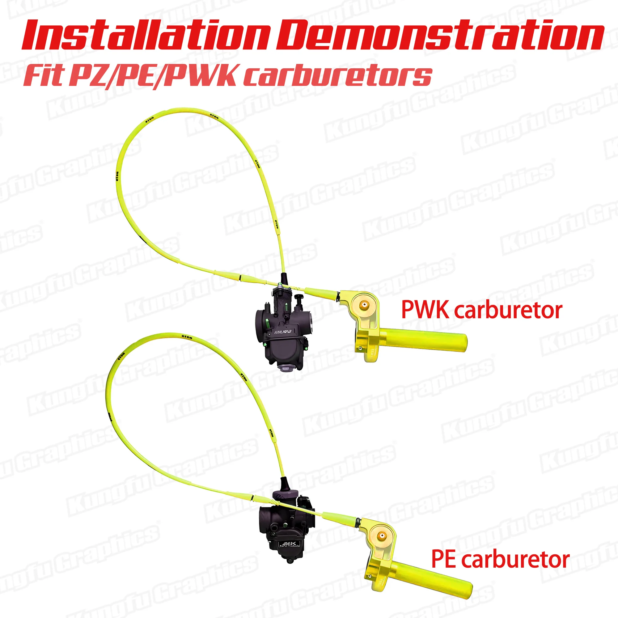 قابل للتعديل دراجة نارية خنق كابل خرطوم مسرع اتصال مستقيم للدراجة الترابية CB NC محركات موتوكروس إندورو #6