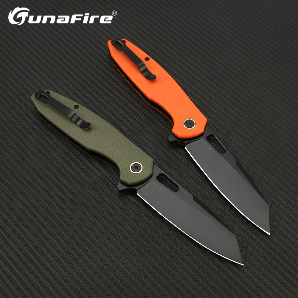 

NEW Sharp Folding Knife 14C28N Blade G10 Handle Fast Pocket Knife for Camping Hunting Tactical Survival Tool Knives EDC TF0044