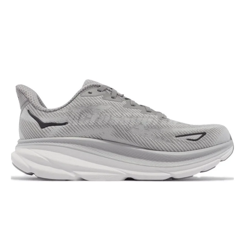 حذاء Hoka One One Clifton 9 Harbour Mist Gray للمشي في الهواء الطلق حذاء رياضي كاجوال للمدربين أحذية رياضية للنساء والرجال