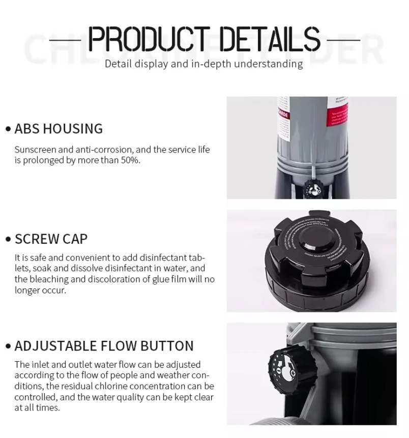 Swimming pool automatic chlorine feeder CL-100 automatic learning feeder dosing dispenser device accessories pool distribution
