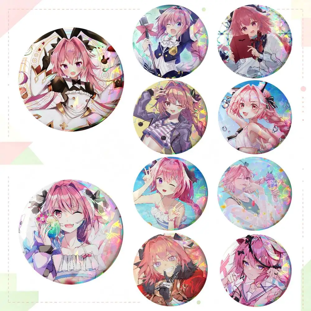 Astolfo Game Fate Grand Order Round Badges Can Be Used To Decorate Clothes And Backpack Pins