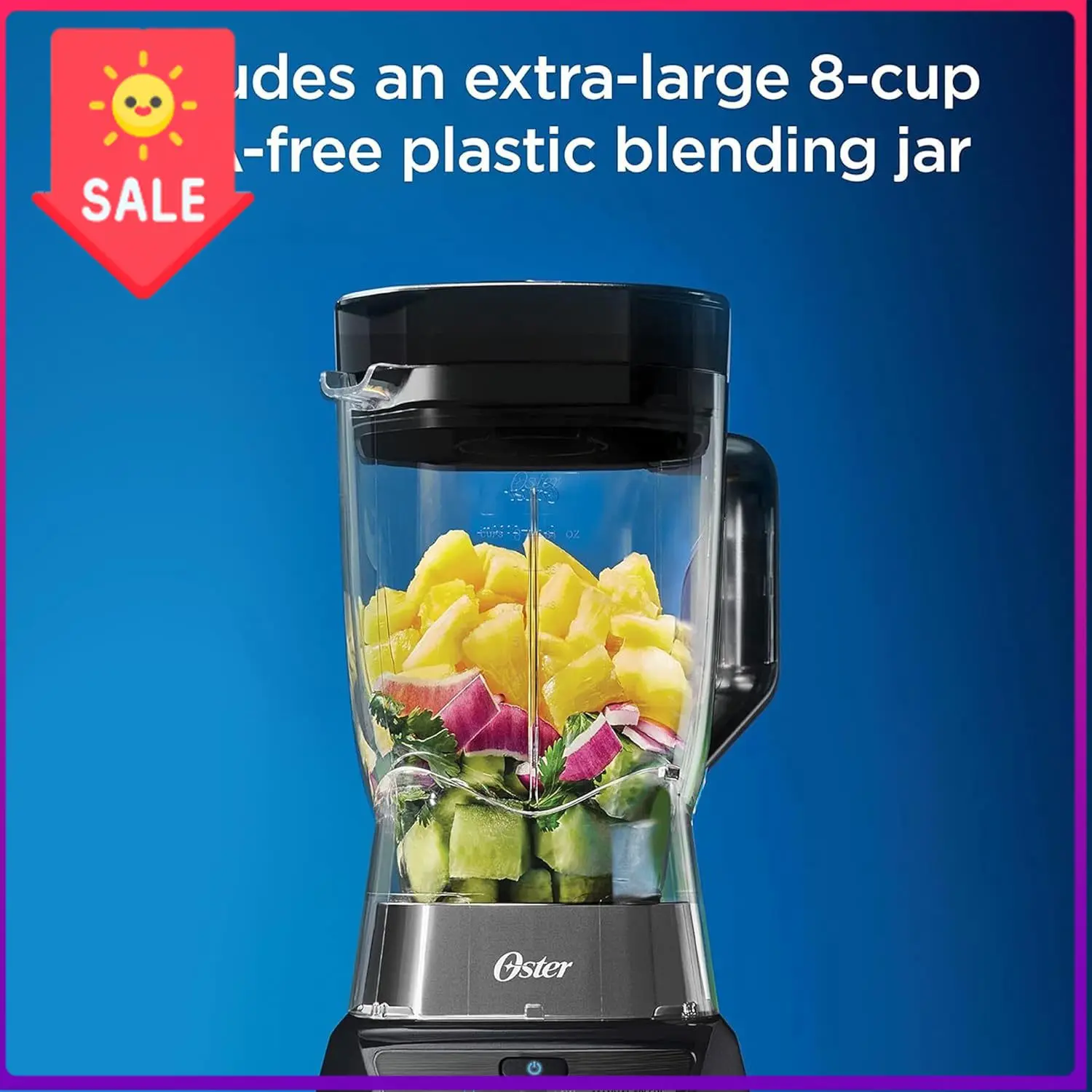 Precio de oferta: Licuadora y procesador de alimentos combinados con 3 configuraciones para batidos, smoothies y picar alimentos, incluye 2 vasos de 24 onzas.