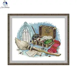 Joy Sunday Cross Stitch Complete Kit Still Life Pattern Printed Counted Canva DIY Embroidery Kit Aida 16CT 14CT 11CT Home Decor