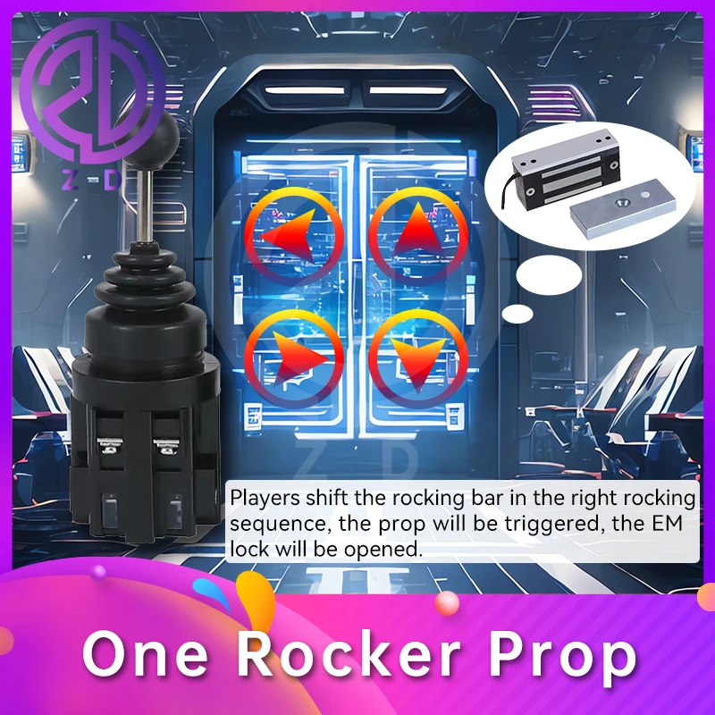 One Rocker Prop Real Life Escape Room shift the rocking bar in the right sequence to unlock ZD escape game prop