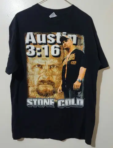Vintage 2000 WWF Stone Cold Steve Austin 3 16 Expect No Mercy T Shirt 21 5x30 2000s Vintage Graphic Tee Unisex