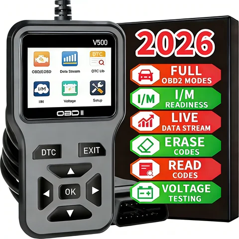 V500 Scanner Diagnostic Tool, Auto Check Engine Code Reader with Reset Function, Enhanced Obdii/Eobd Car Scan Tool