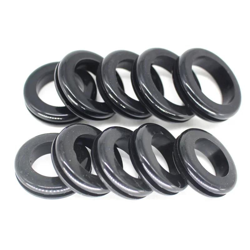 New High Quality Rubber Grommet ID 25mm 30mm 35mm 40mm 50mm Black Wire Protector Rings Cable Gasket Blanking O Ring Seal Ring