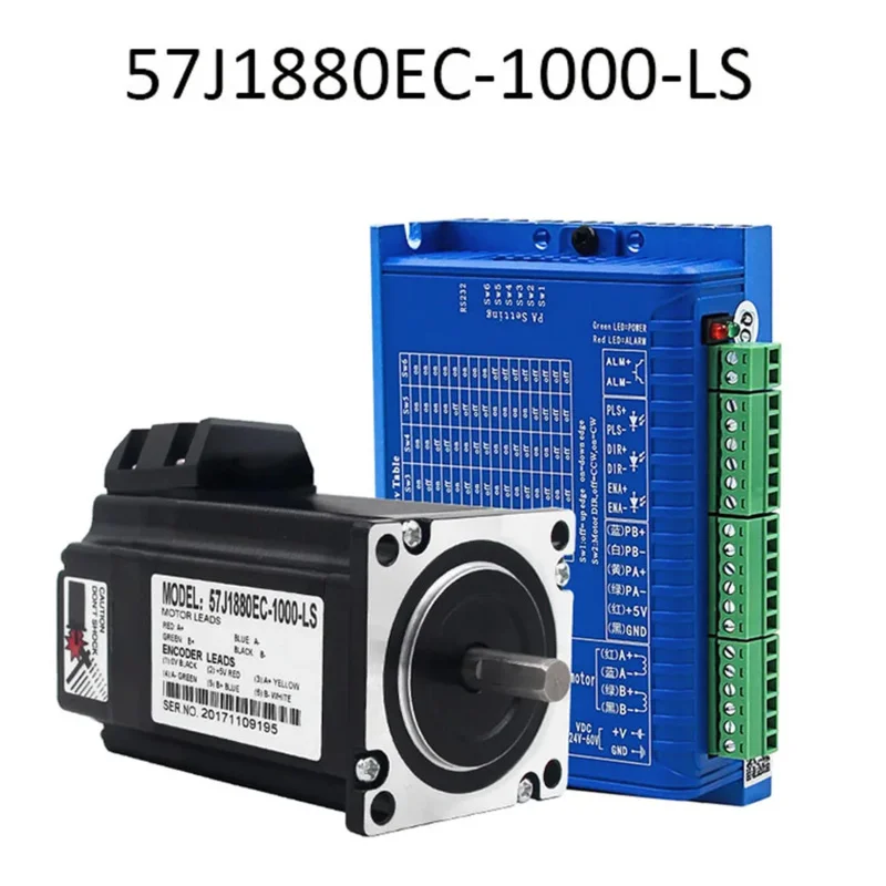 5-Axis Offline CNC Controller SMC5-5-N-N 500Khz Mach3 USB 500KHz G Code 2N.M Stepping Servo Motor Driver 2 HSS57 57J1880EC-1000