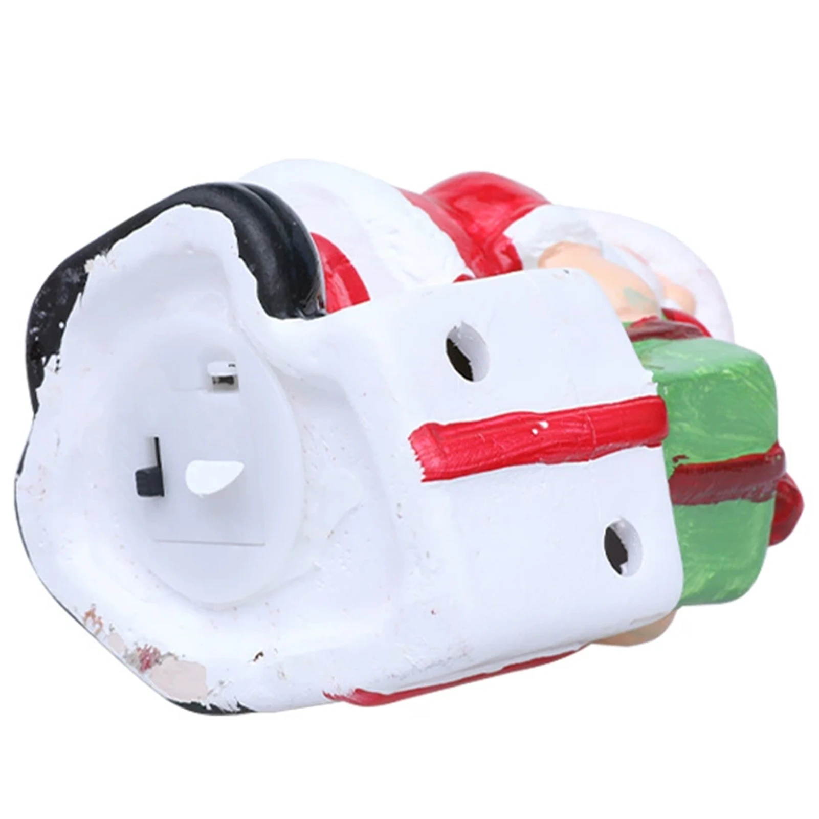 

2025 Christmas Decoration Ornament Luminous Ceramic Snowman Santa Claus Sculpture Christmas Thanksgiving Day Party Decorations