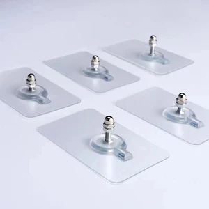 10 PCSパンチフリースクリューステッカーウォール画像非マークフック目に見えないトレースレスピクチャーハンギングキッチンバスルームハンガーフック ぶら下がっている写真のための10のベストセールスフック-5