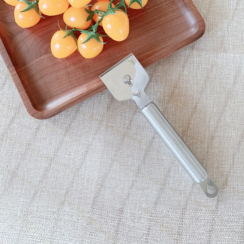 مكشطة زجاجية مريحة من الفولاذ المقاوم للصدأ مع شفرات قابلة للاستبدال لتعزيز كفاءة التنظيف في الاستخدام المنزلي #4