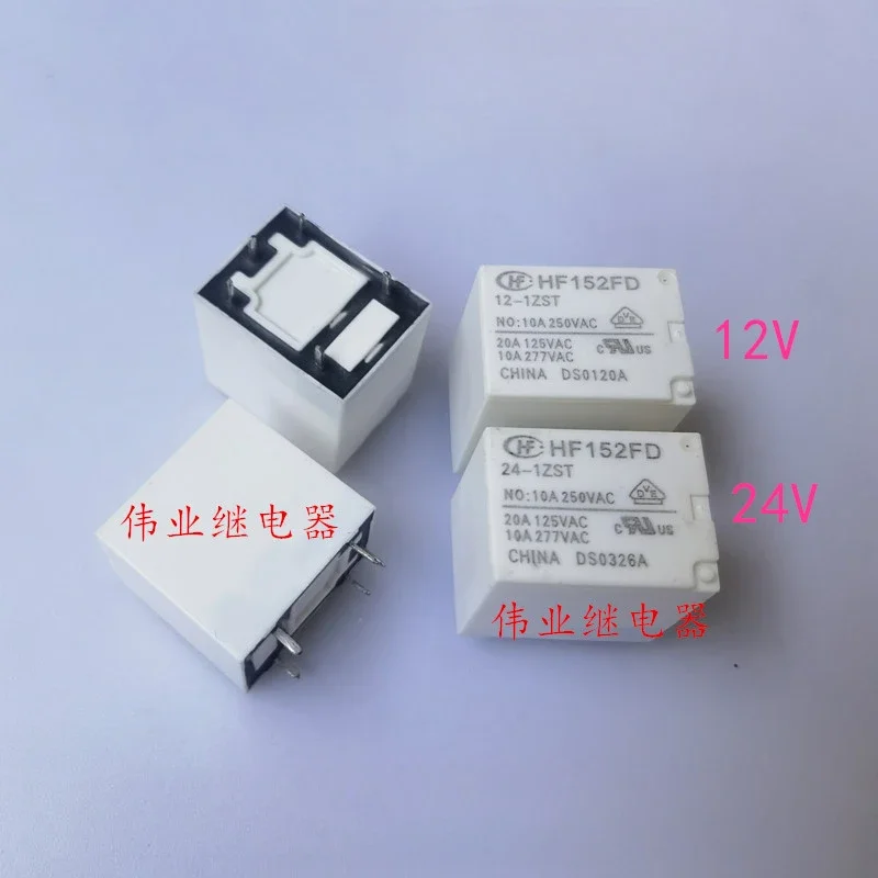 （Brand New Original）1pcs/lot 100% original genuine relay:HF152FD 12-1ZST 24-1ZST 5pins 10A HF Relay