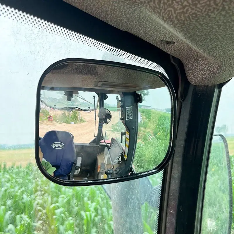 Agricultural tractor indoor suction cup type lwide-angle 17.5-12.5cm rearview mirror