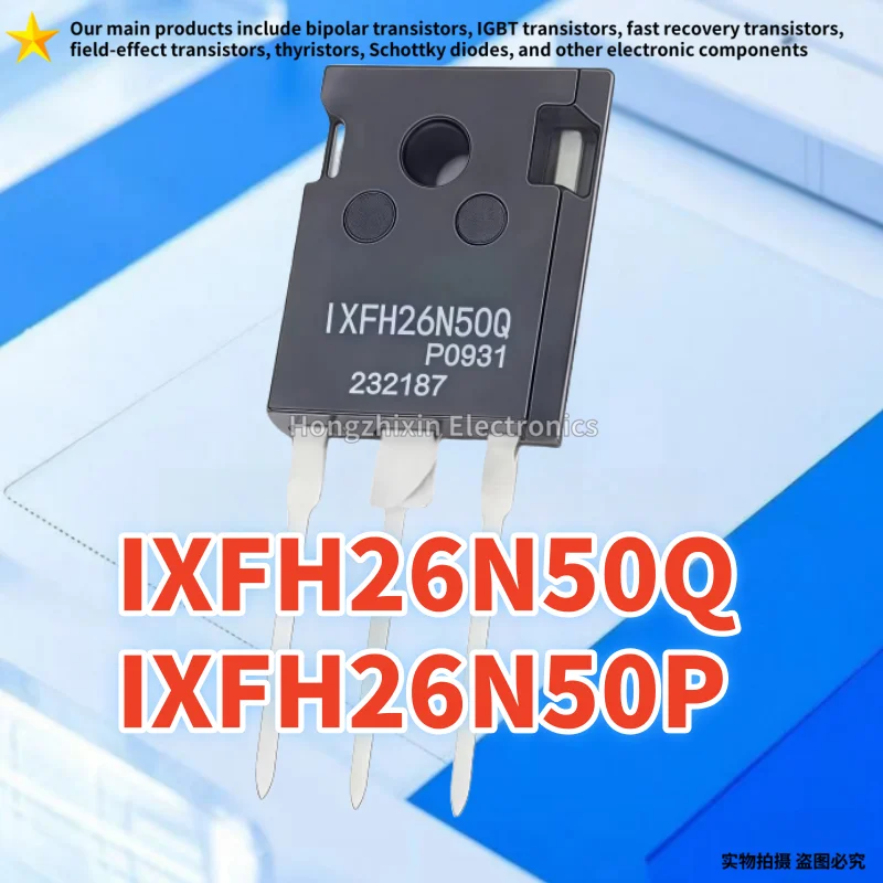 

IXFH26N50Q IXFH26N50P TO-247 26A 600V MOSFET IXFH26N50 5pcs Original