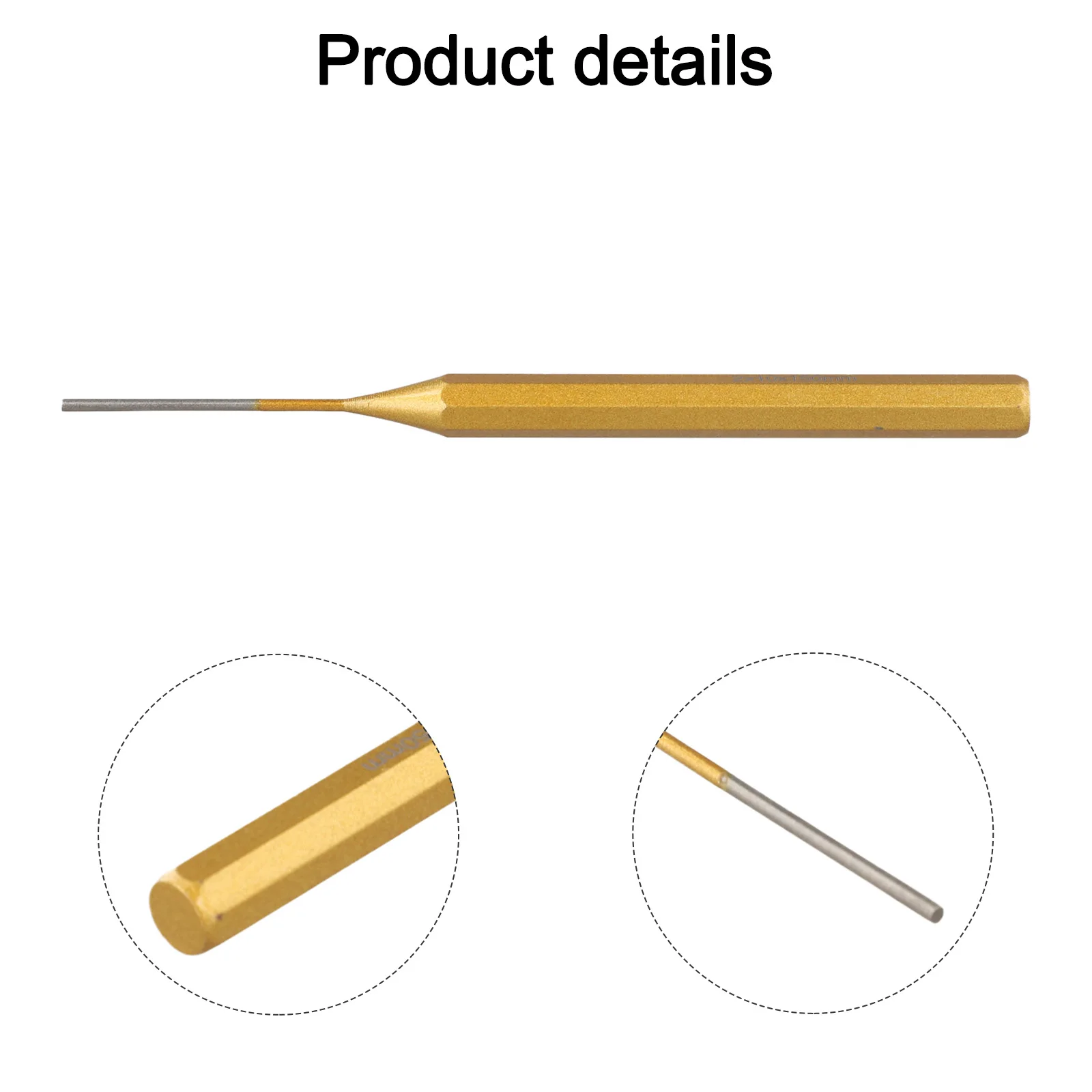1pcs 2/3/4/5/6/8/10mm Brass Punch 150mm Roll Pin Punch Tools Remover Heavy Duty Chisel Cone Punch For Machinery Maintenance view 6