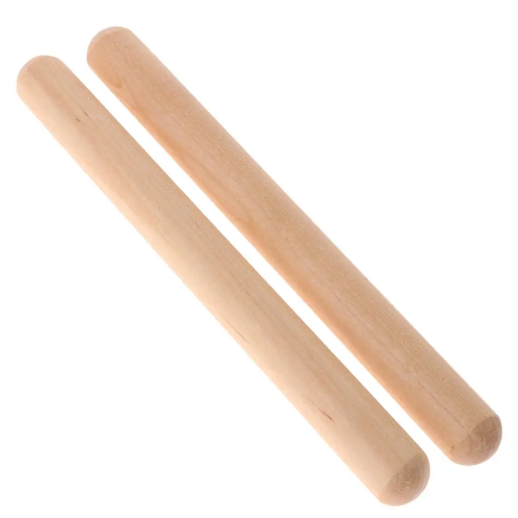 Rhythm Sticks Wooden Drum Sticks, Classic Claves Percussion Instrument, Kid Children Musical Toy Rhythm Learning