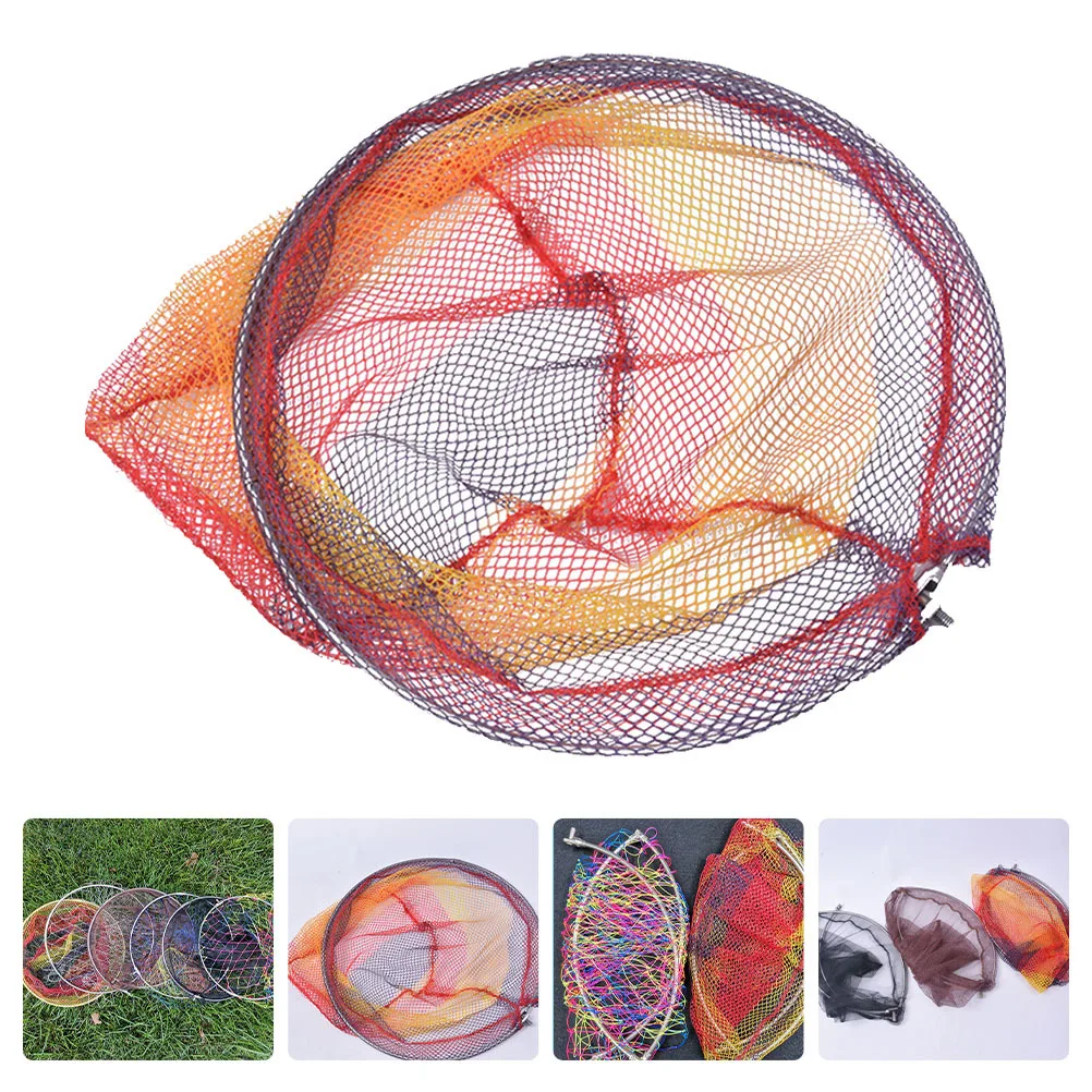 

Replaceable Fishing Net Foldable Nylon Fish Landing Net Lightweight Durable Gear for Catching Fish in Fresh Saltwater