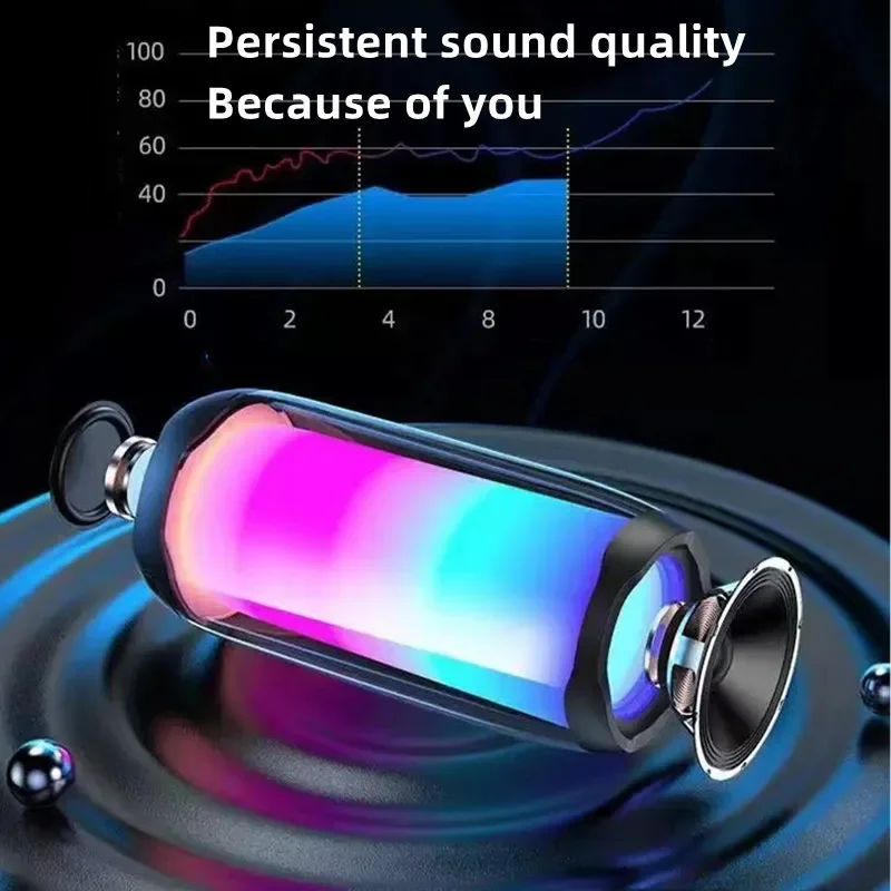 Imagem -04 - Pulse Family k Song Alto-falante Bluetooth Coluna Portátil Rgb Lâmpada Atmosférica Boombox Áudio Soundbar Exterior Subwoofer Impermeável