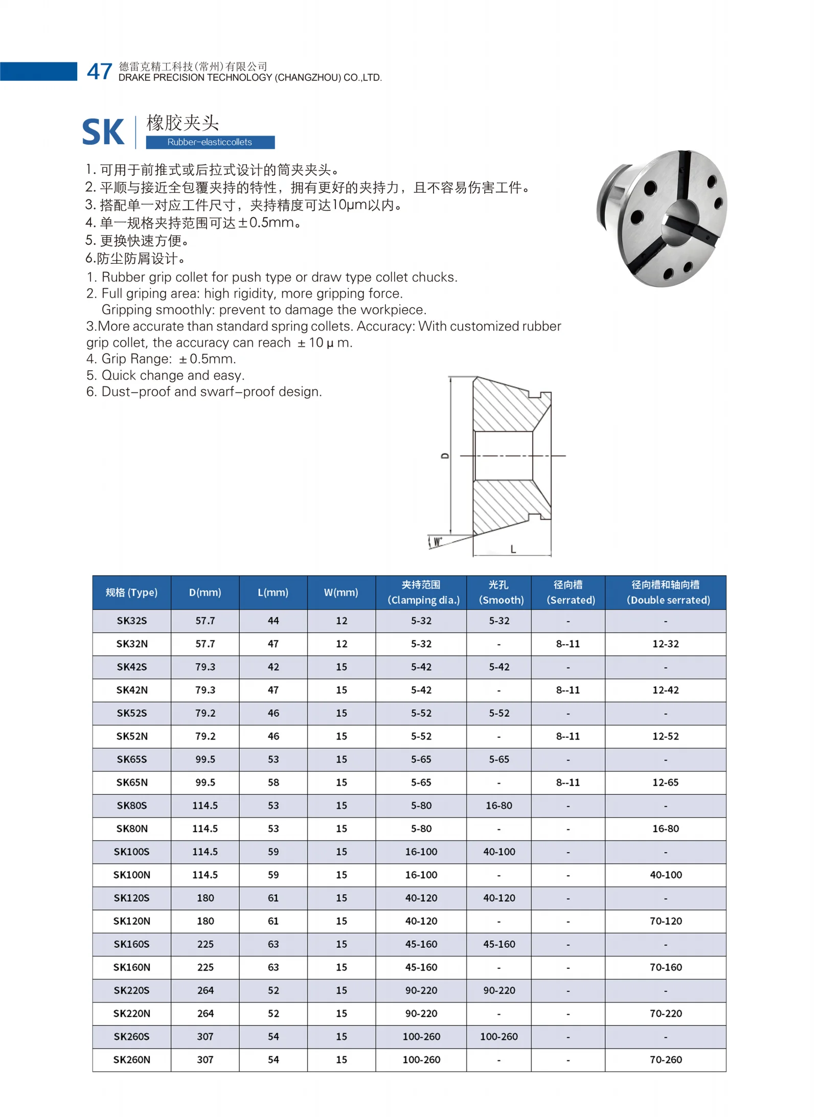 High Precision Quick Grip Rubber Flex Chuck Collet Easy SK Collet Smooth Hole for Improved Grip and Holding Power Rubber Collet