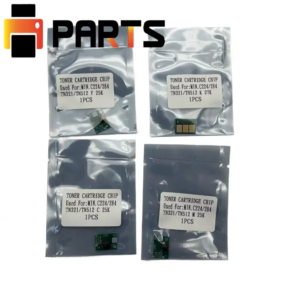 

TN512 TN324 TN513 TN321 Тонер-чип для Minolta Bizhub C224 C284 C364 C454 C554 C7822e C7828 C221S TN-512 TN-324 TN 512 324 513/