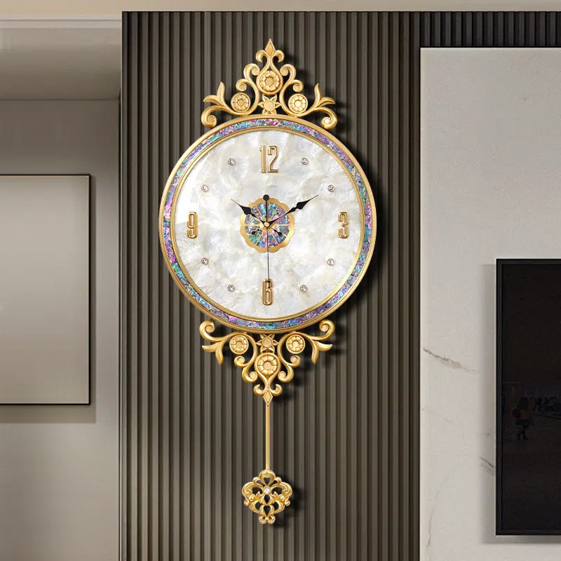 Luxury Wall Clock Modern Mechanic Noiseless Mid Century Wall Clock Beautiful Mechanism Electronic Reloj De Pared Home Decor