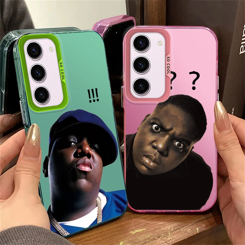 Hip Hops The Notorious B.I.G For Samsung Galaxy A71A15 A52 A34 A54 A33 A21S 4G 5G Fashion Colorful Silver Phone Case