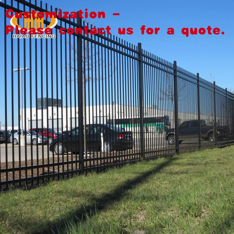 

custom.Cheap Heavy Duty Security Galvanized and Powder Coated Corten Steel Fence Metal Wrought Iron Fence Panels Design