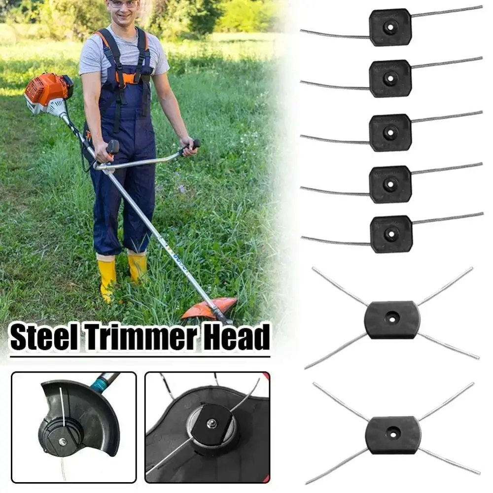 1Pcs Steel String Trimmer Head Wire Line Electric Weed Eater Head Replacement 5.5mm Weed Wacker Head for Cordless Grass Trimmers