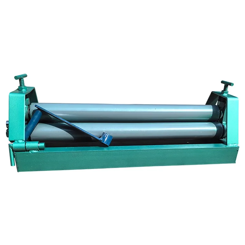 Manual Slip Roll Machine 3-Roller Sheet Metal Bender for Round Bending